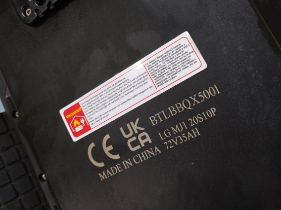 Bluetran lightning - ridden for 44 km